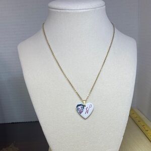 Gold Tone Betty Boop Necklace